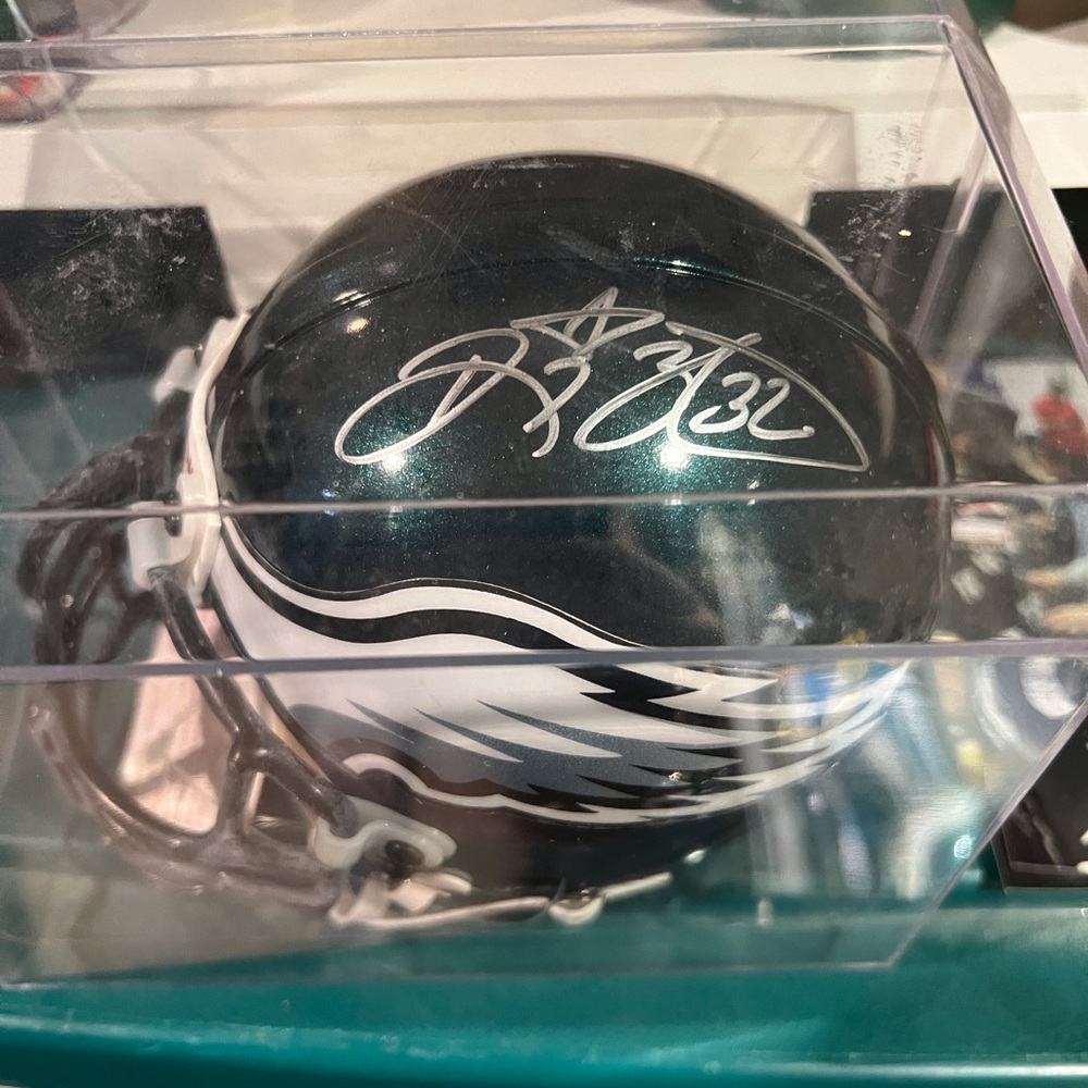 Philadelphia Eagles signed mini helmet